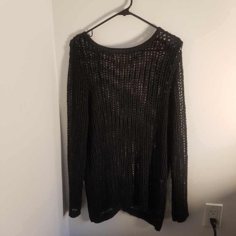 GRUNGE / MESH / SHEER / FISHNET OVERSIZED SWEATER
